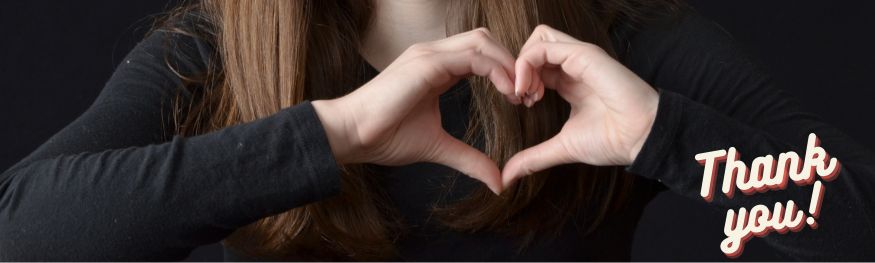 Hands forming heart shape